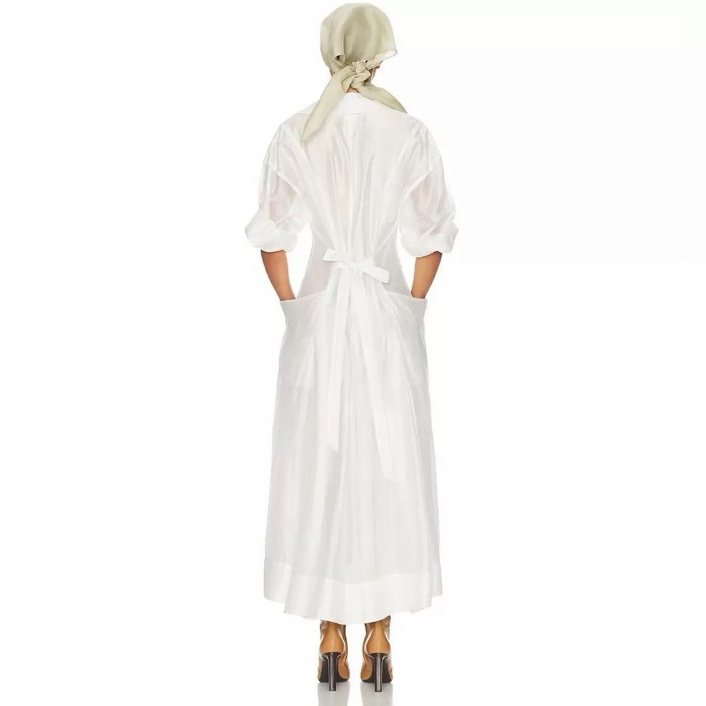Helsa The Musee Midi Dress in White - Picture 2 of 9